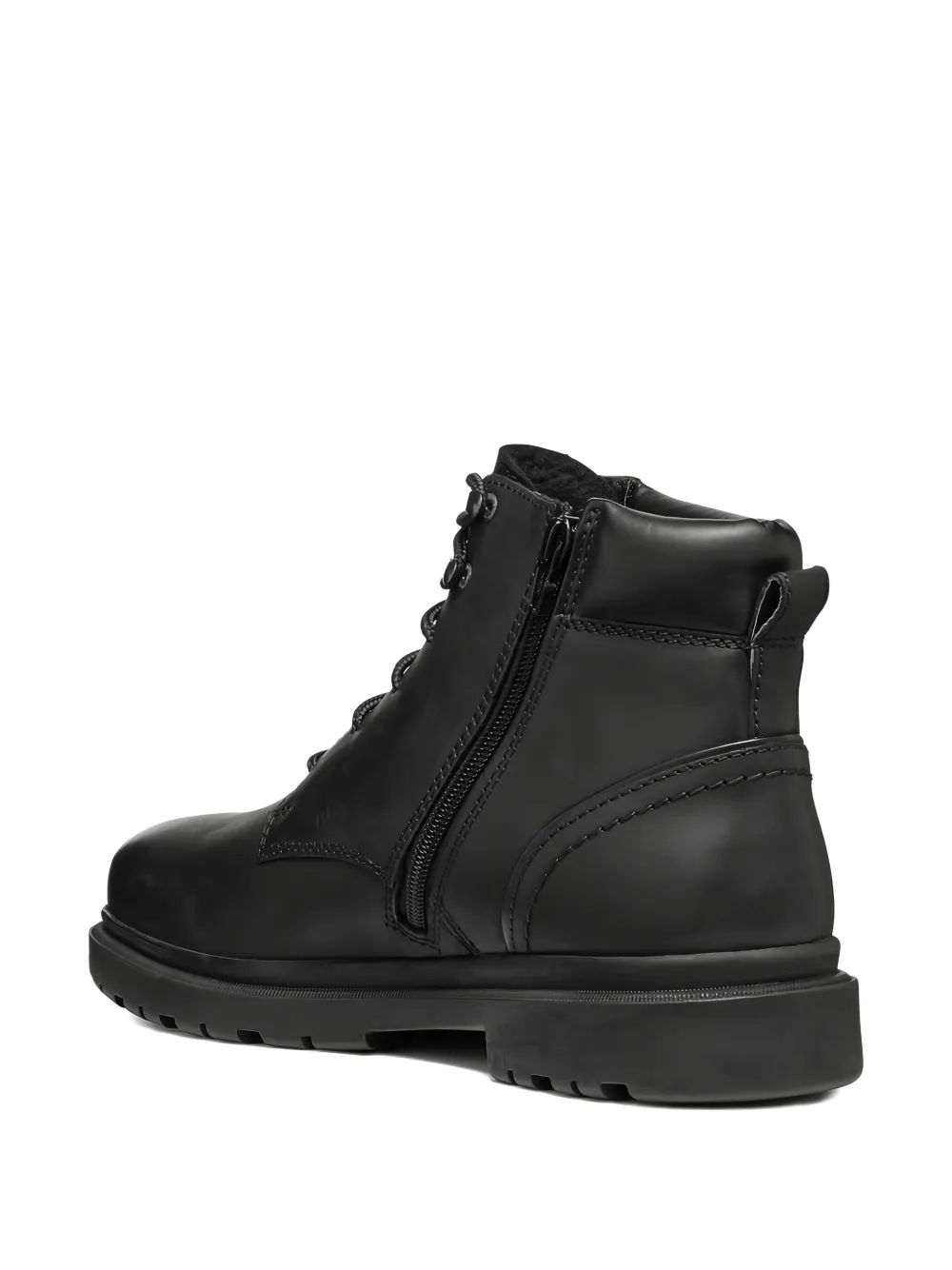 Geox Andalo lace-up zip boots Black