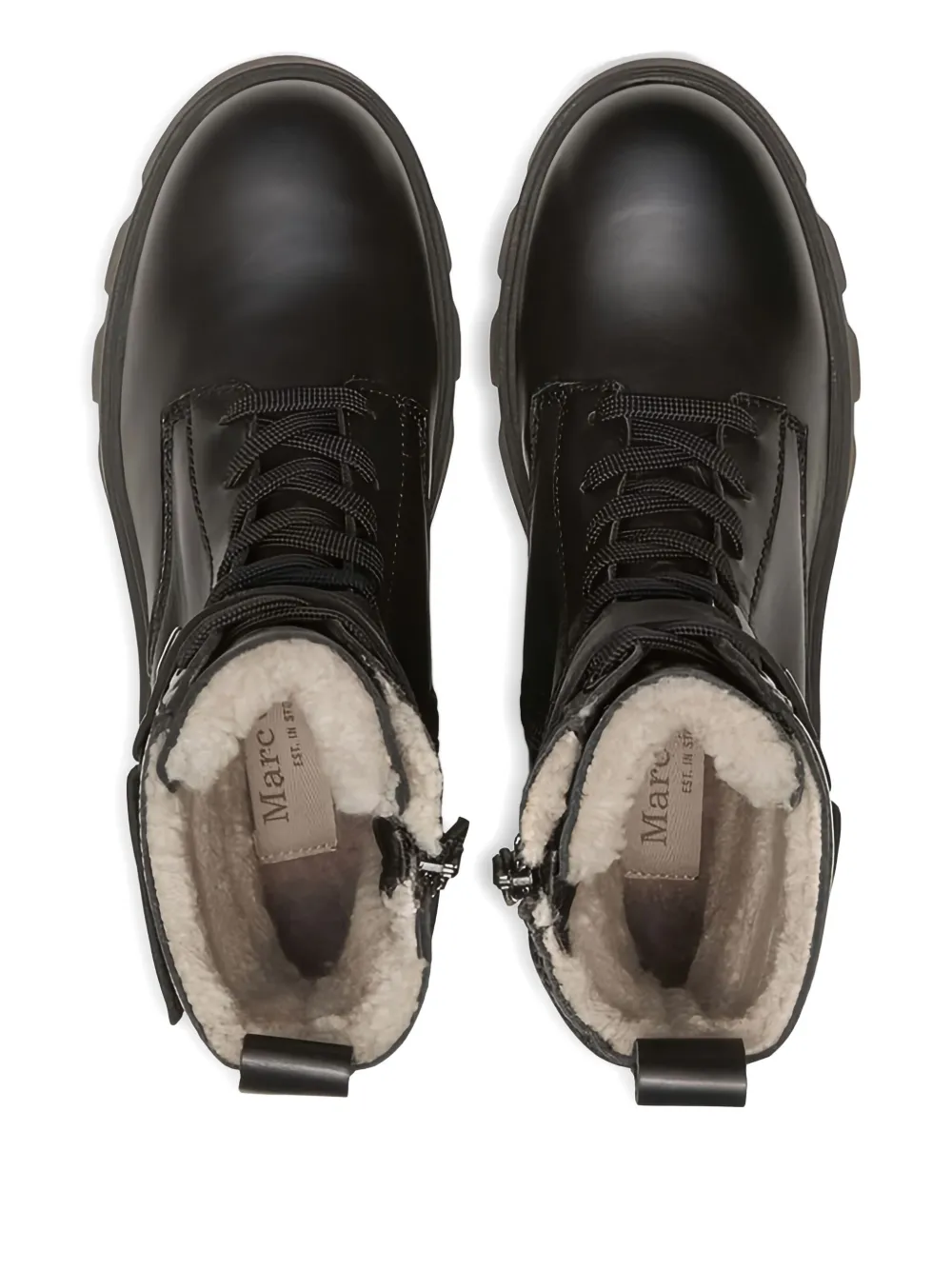 Marc O'Polo Liliam chunky-sole lace-up boots Black