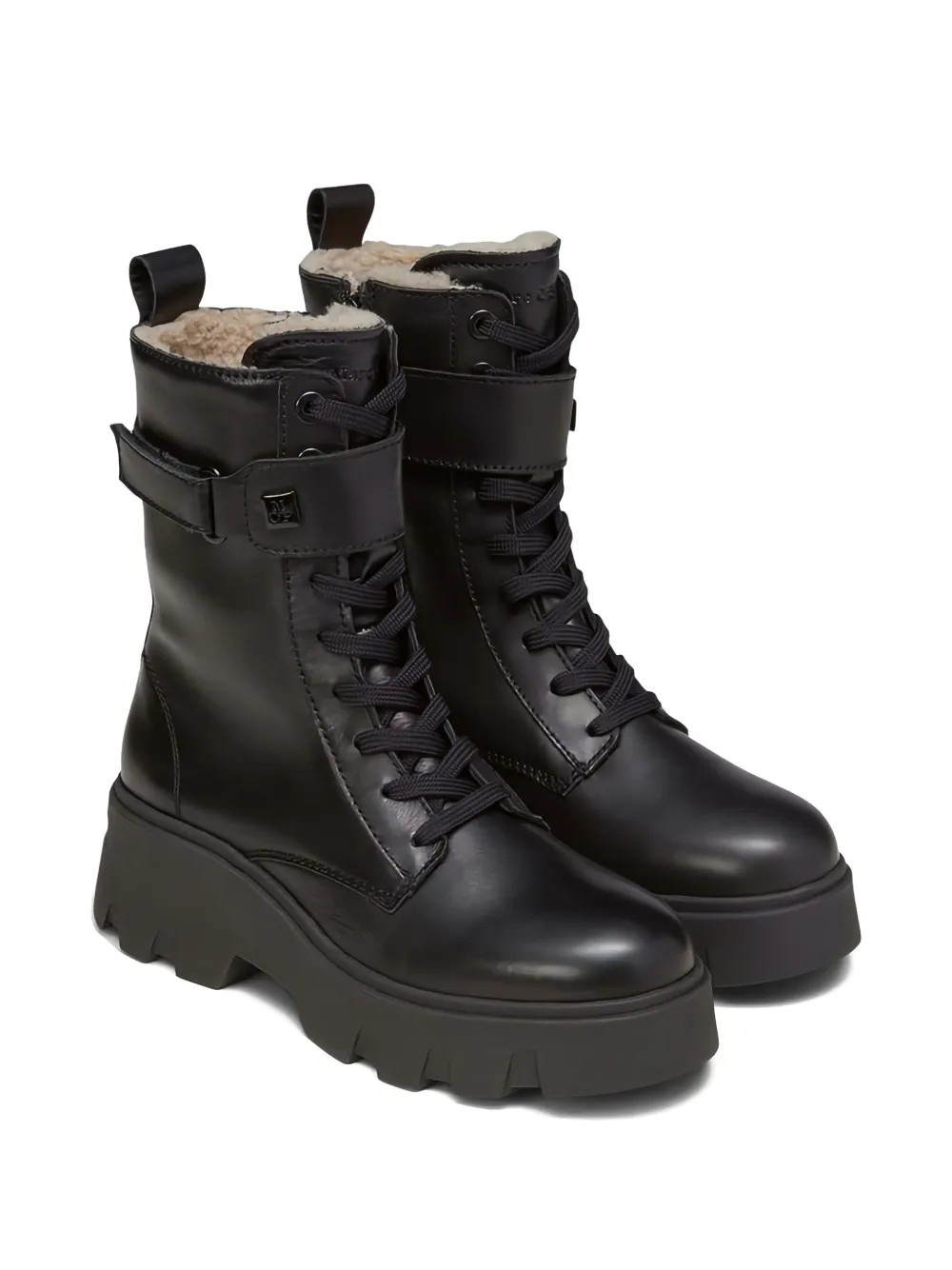 Marc O'Polo Liliam chunky-sole lace-up boots Black