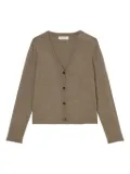 Marc O'Polo V-neck button-up cardigan - Brown