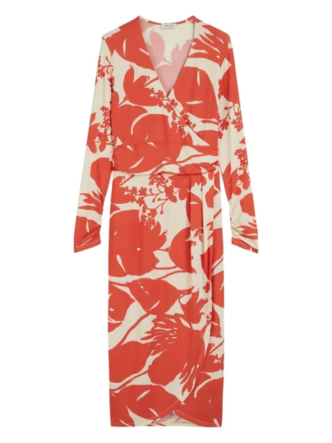Marc O'Polo floral-print wrap dress