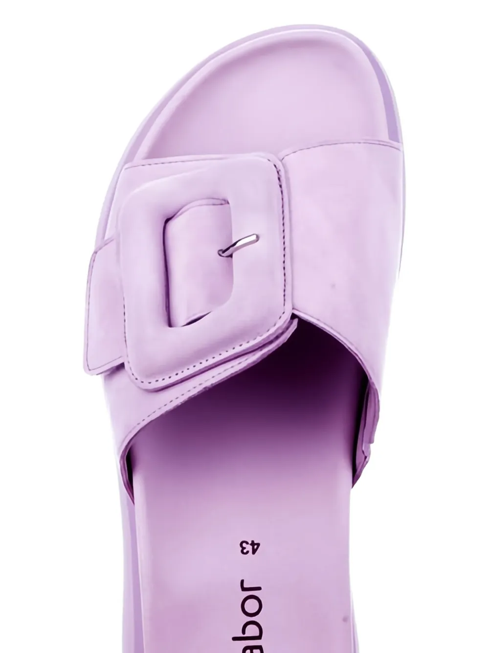 GABOR buckled flat sandals Purple
