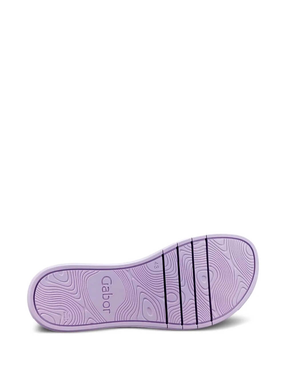 GABOR buckled flat sandals Purple