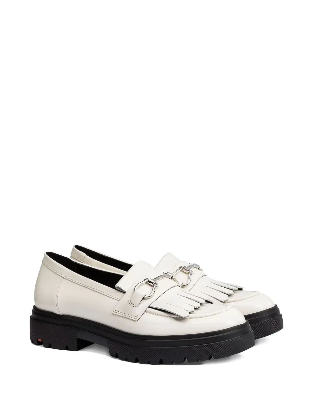 Lloyd fringed leather loafers - Wit