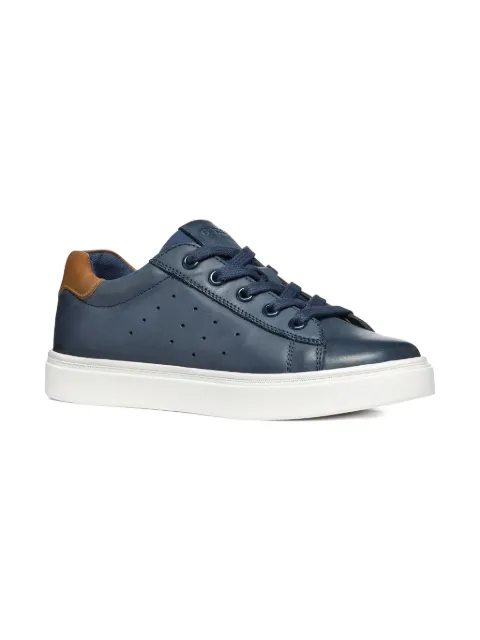 Geox Kids Nashik perforated lace-up sneakers