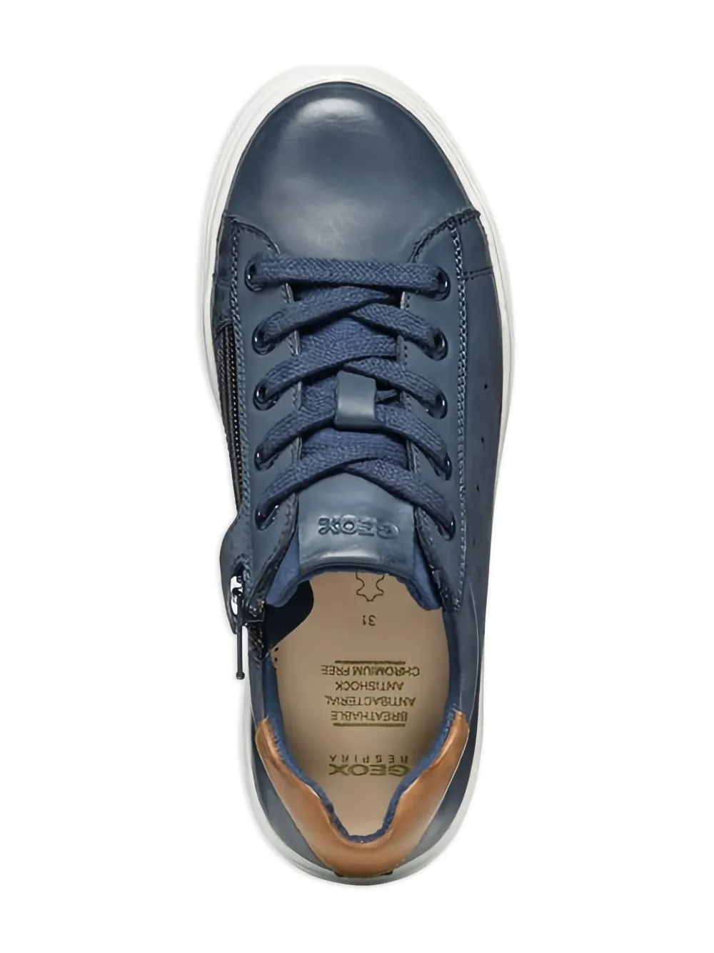 Geox Kids Nashik perforated lace-up sneakers Blauw