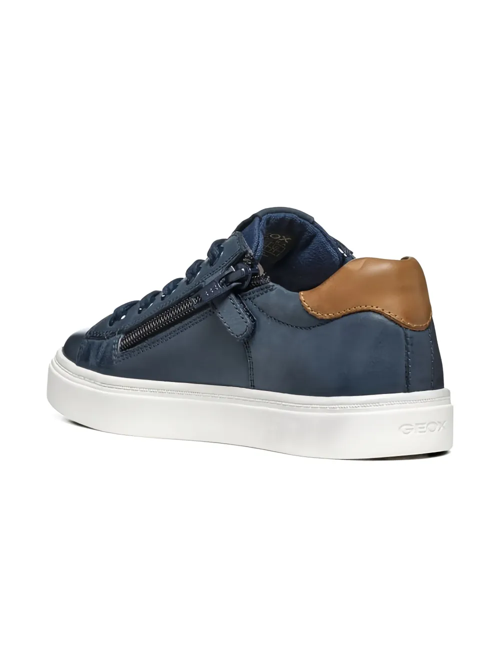 Geox Kids Nashik perforated lace-up sneakers Blauw
