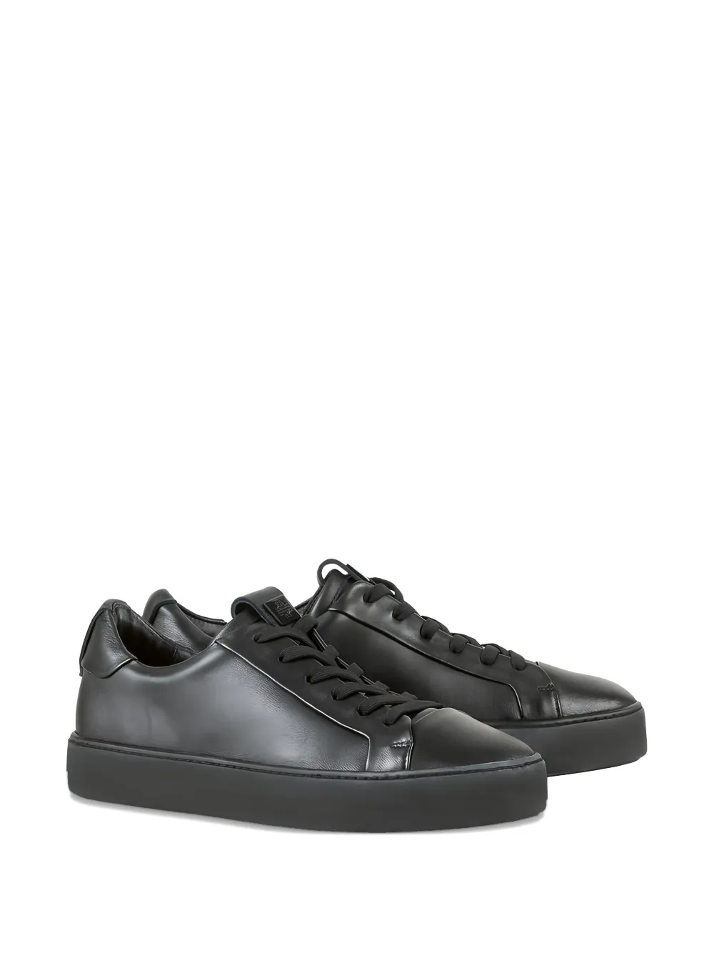 Hogl Carly leather lace-up sneakers - Zwart