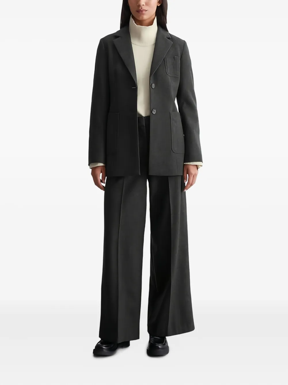 Marc O'Polo Blazer met enkele rij knopen Grijs
