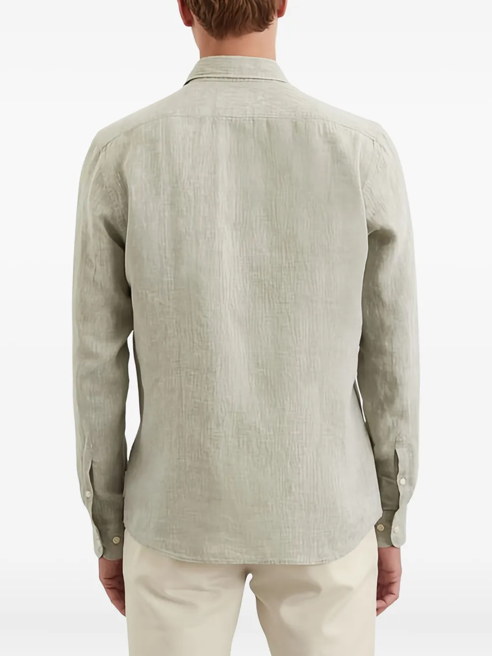 Marc O'Polo Overhemd met textuur Beige