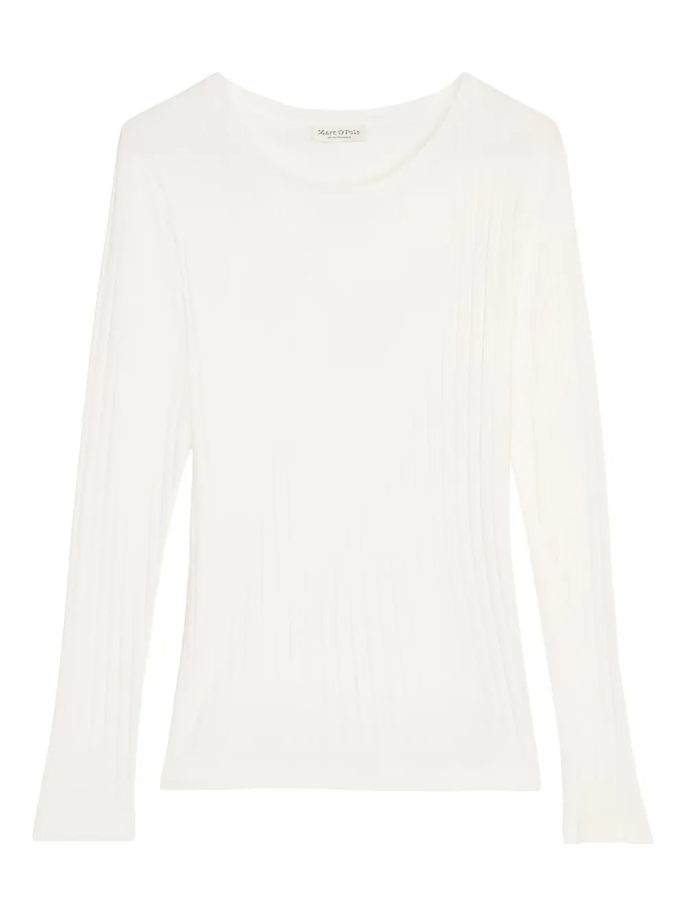 Marc O'Polo ribbed long-sleeve top | White | Image 1