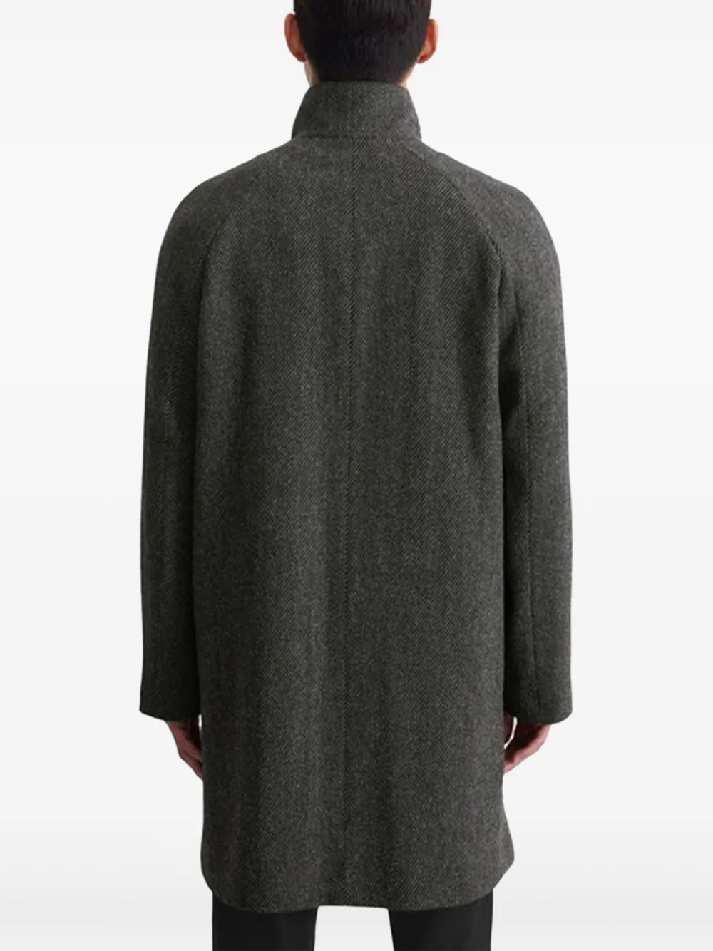 Marc O'Polo Button-up jas met visgraatpatroon Grijs