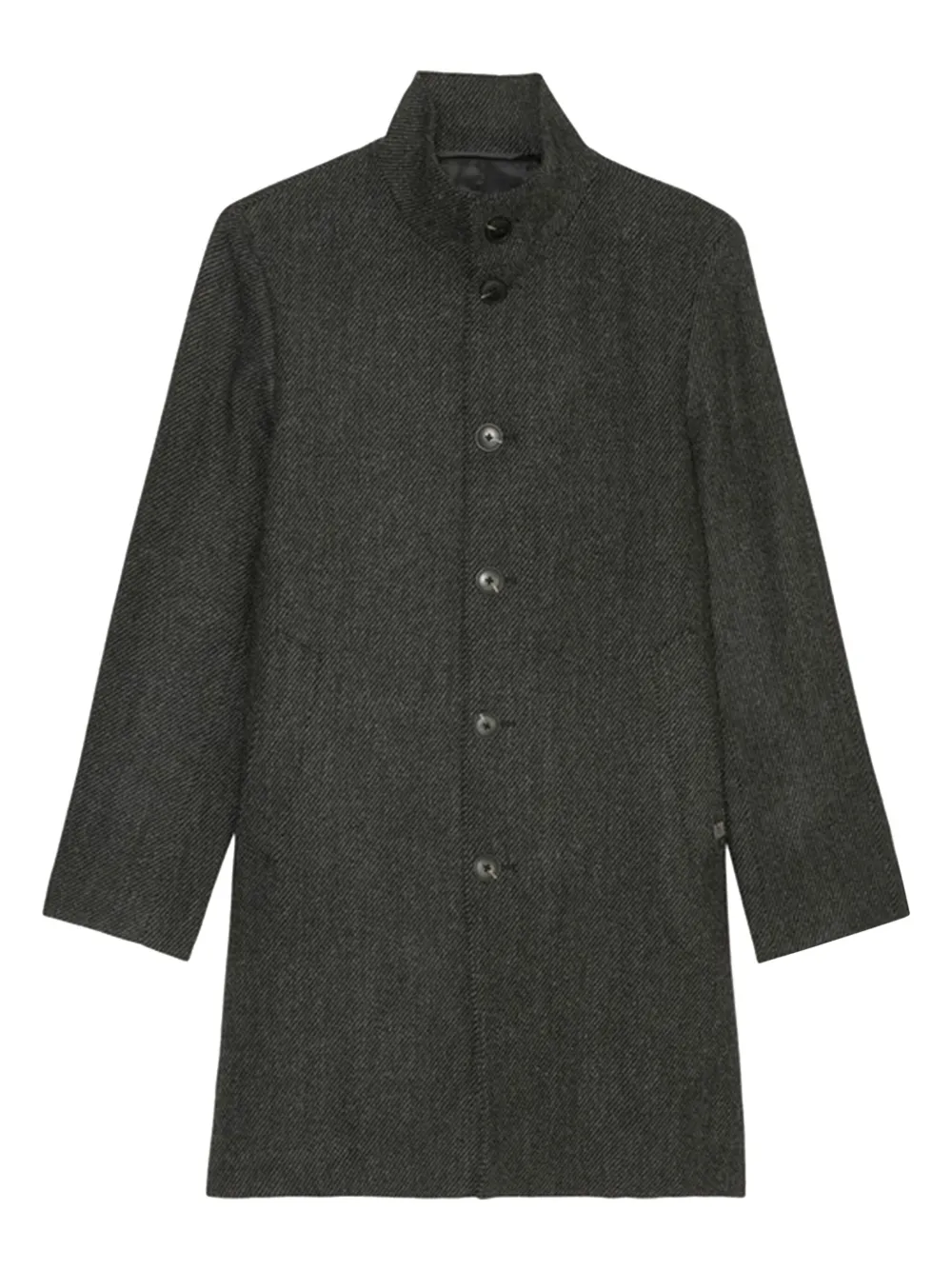 Marc O'Polo Button-up jas met visgraatpatroon Grijs