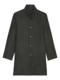 Marc O'Polo herringbone button-up coat - Grey