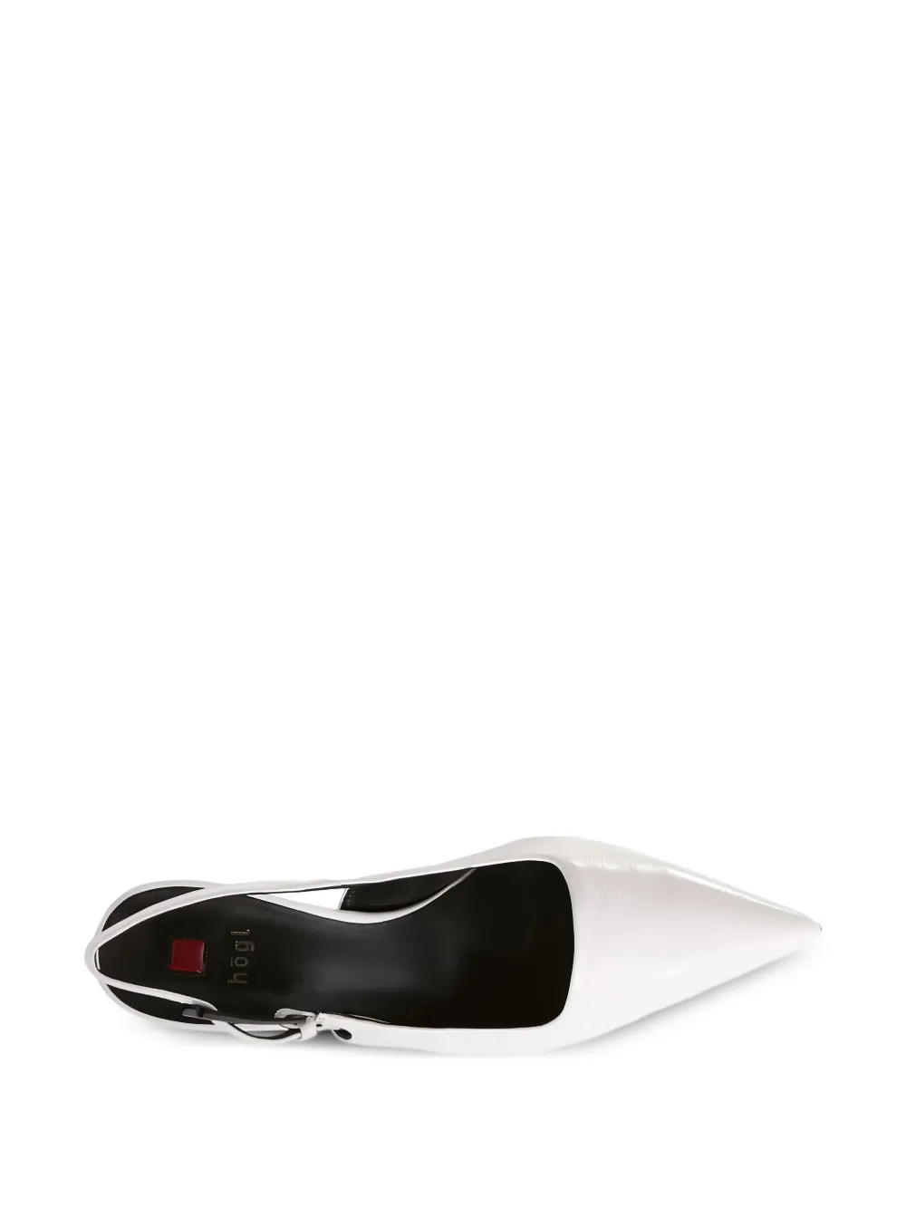 Hogl Ruby pointed-toe slingback pumps White