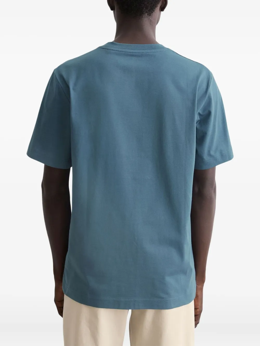 Marc O'polo Crew-neck Logo T-shirt In Blue
