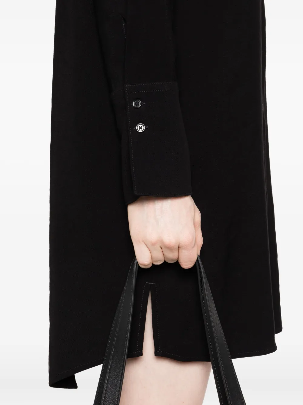 Marc O'Polo button-front dress Zwart
