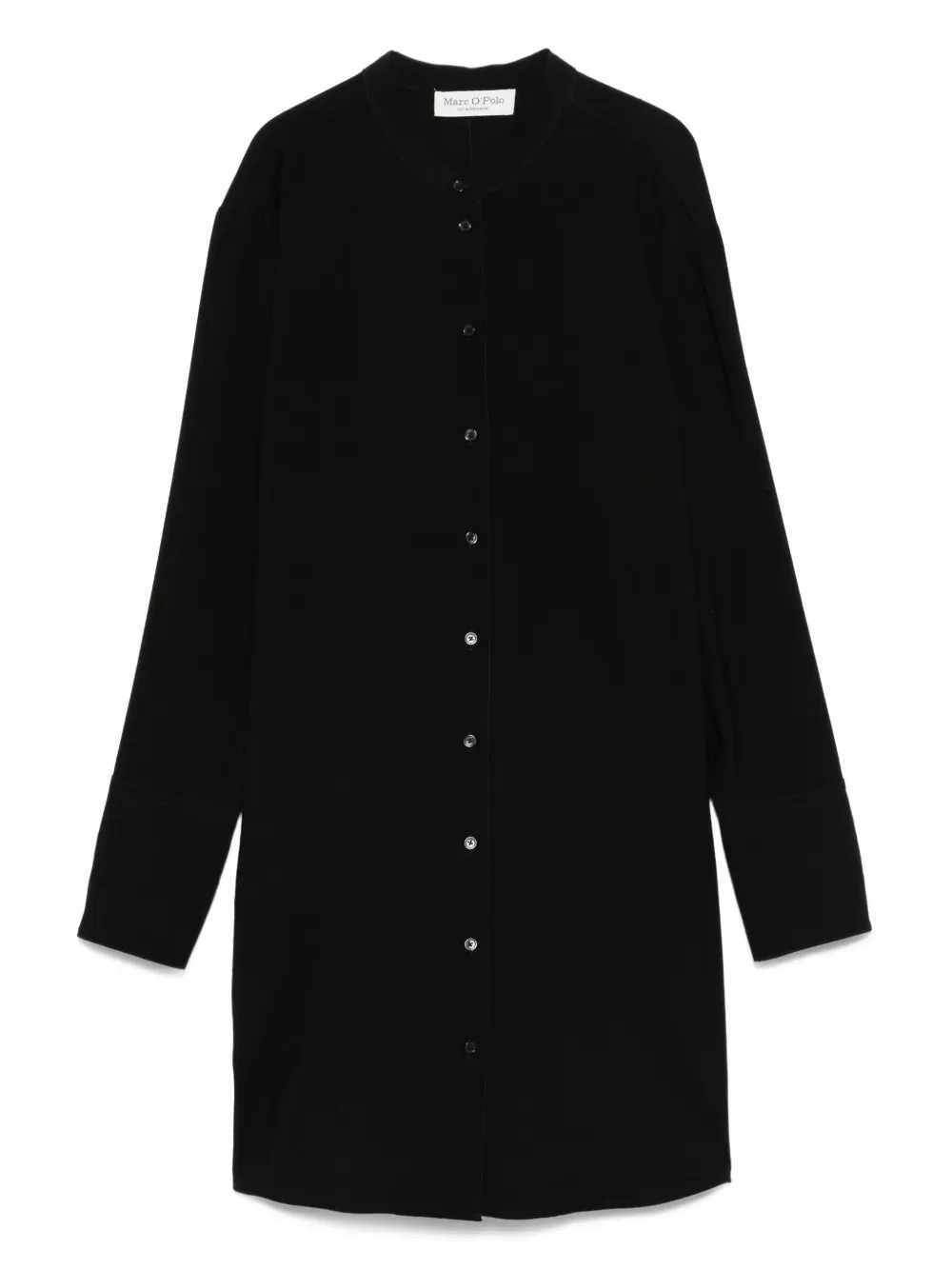 Marc O'Polo button-front dress Zwart