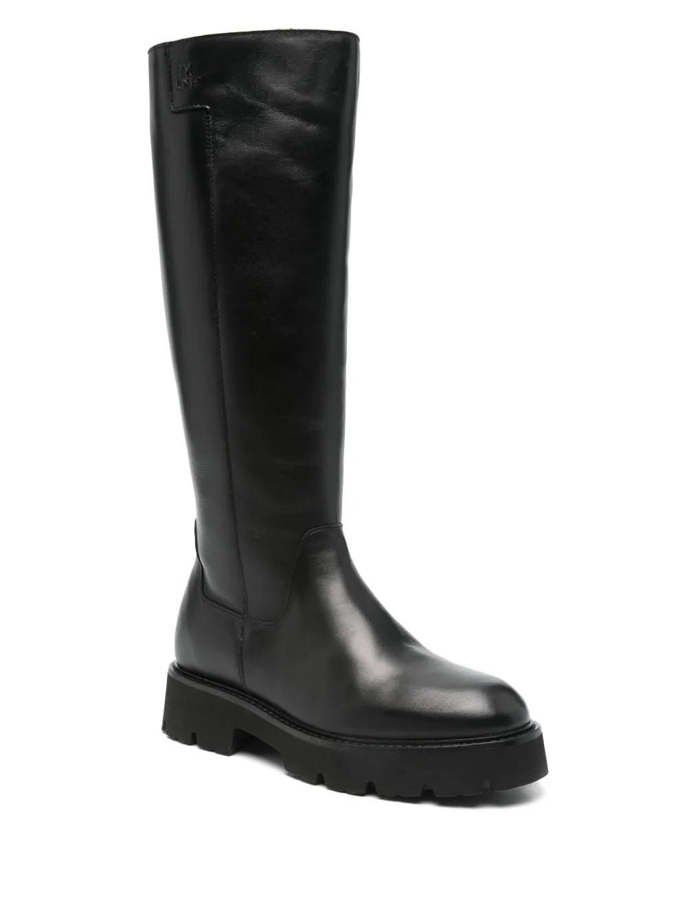 Marc O'Polo leather ankle boots Black