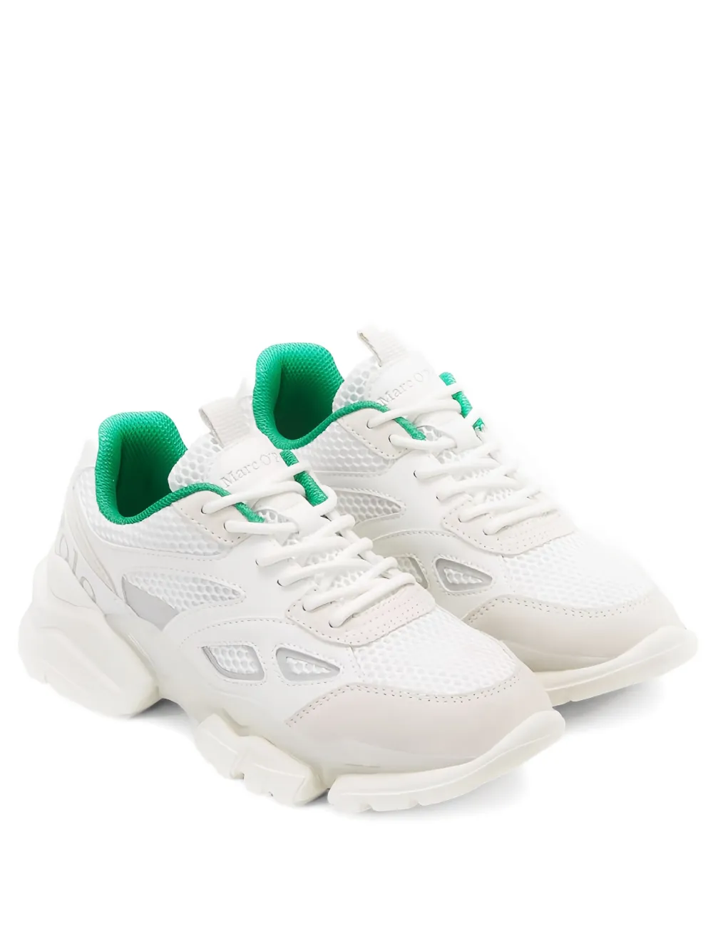 Marc O'Polo Chunky sneakers met mesh vlakken Wit