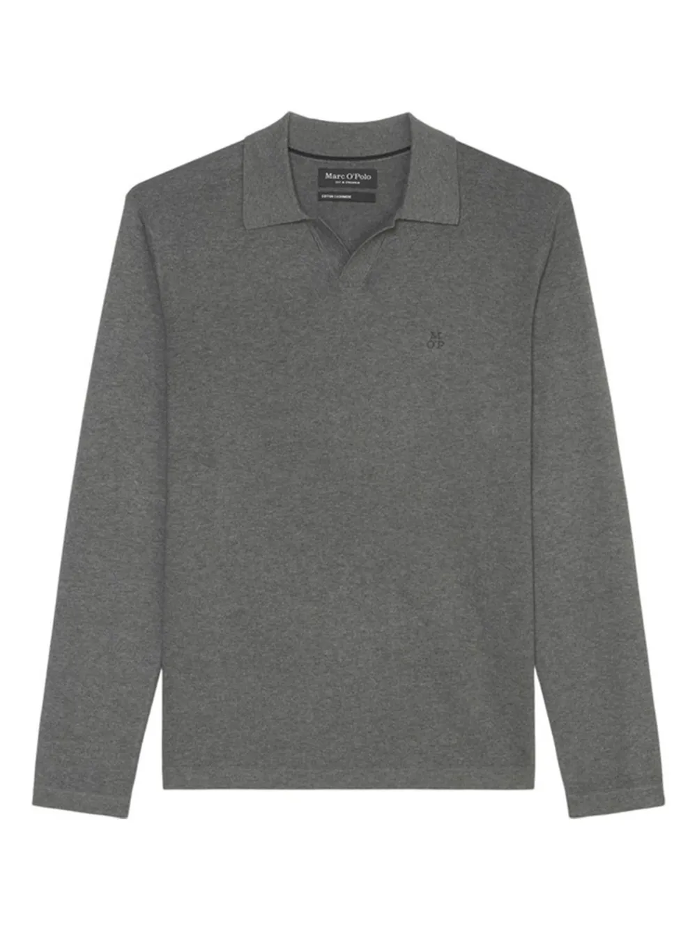 Marc O'Polo long-sleeve polo sweater | Grey | Image 1
