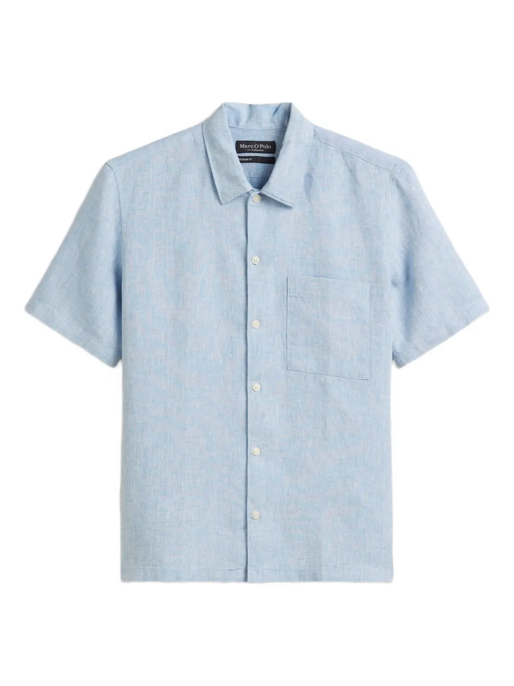 Marc O'Polo Overhemd met korte mouwen Blauw