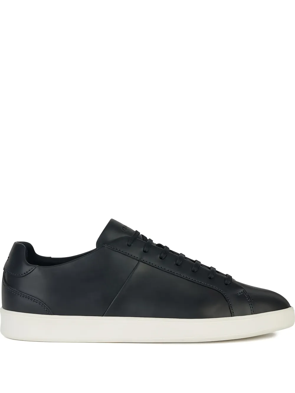 Geox Regio leather lace-up trainers Black