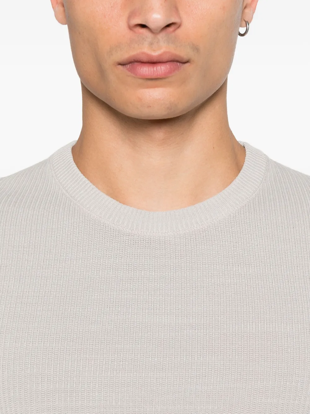 Marc O'Polo embroidered-logo sweater Grijs