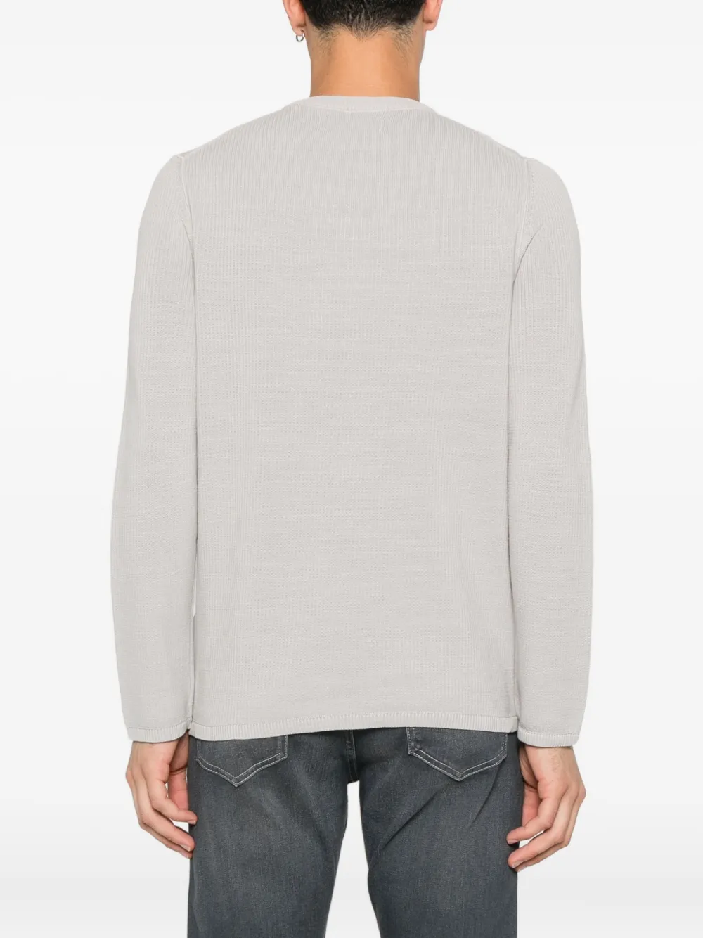 Marc O'Polo embroidered-logo sweater Grijs