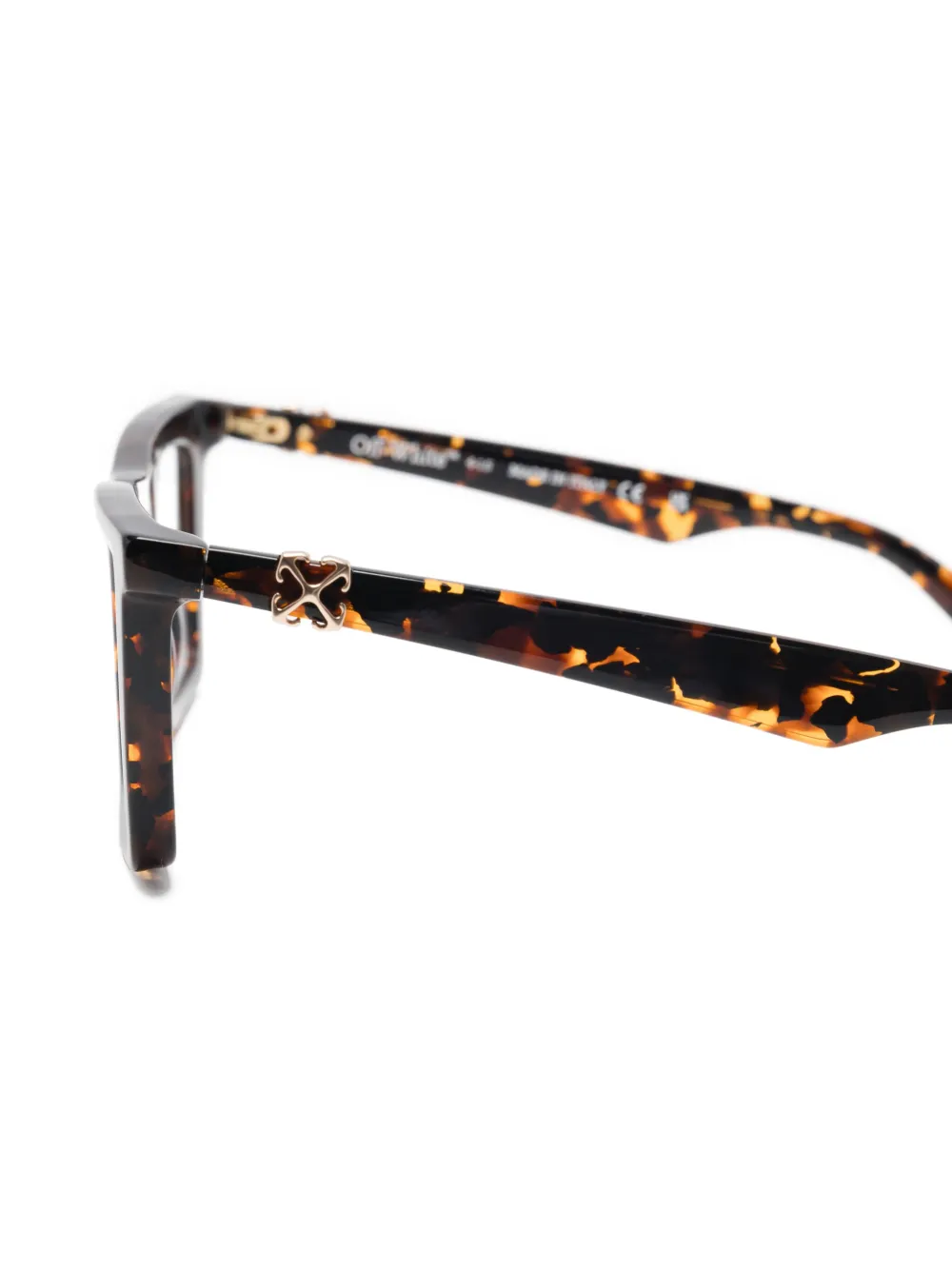 Off-White Eyewear Bril met vierkant montuur Bruin