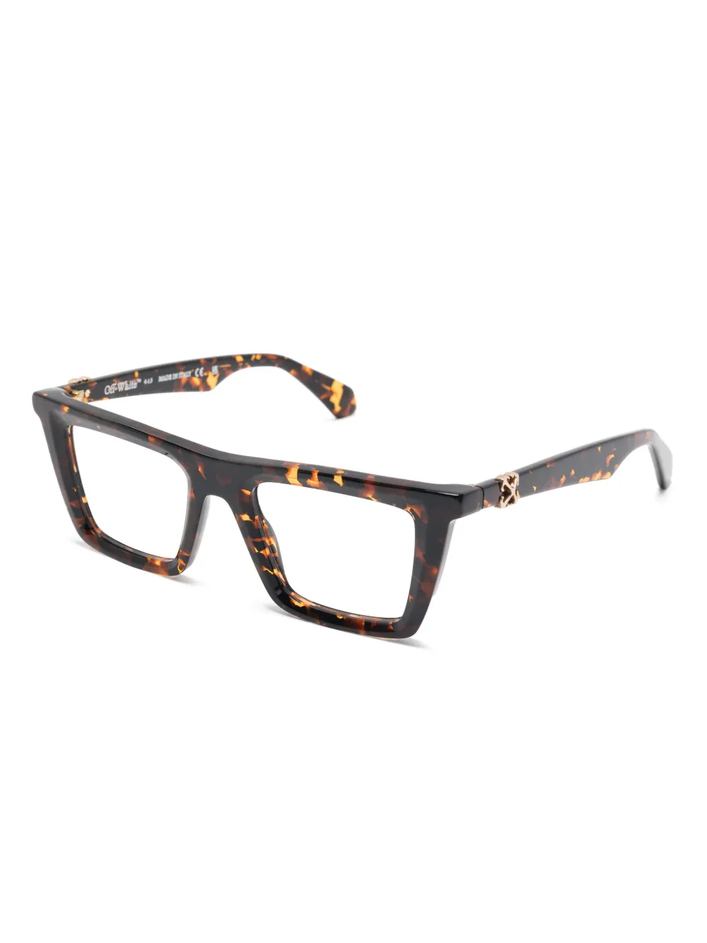 Off-White Eyewear Bril met vierkant montuur Bruin