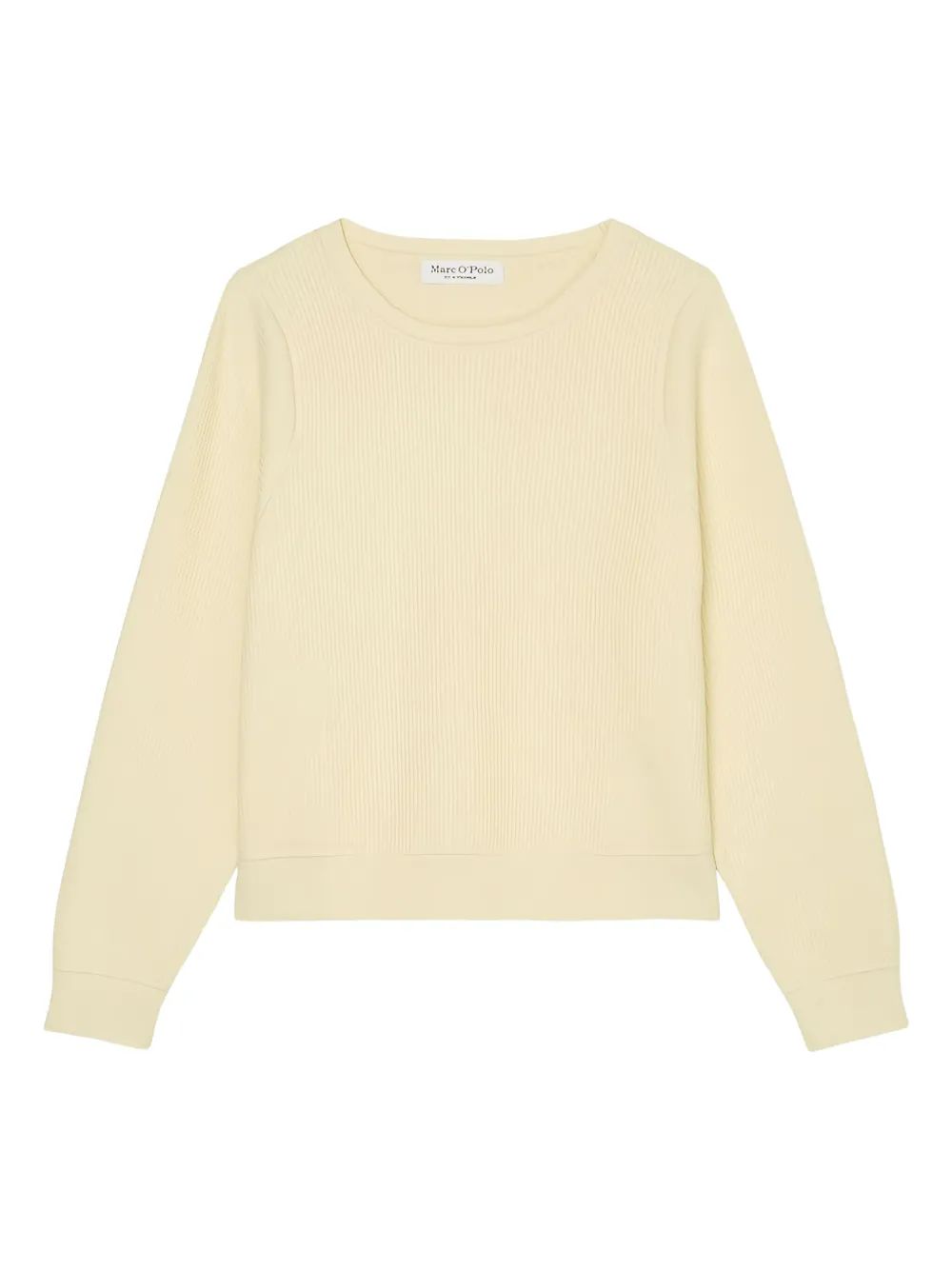 textured crew-neck sweater