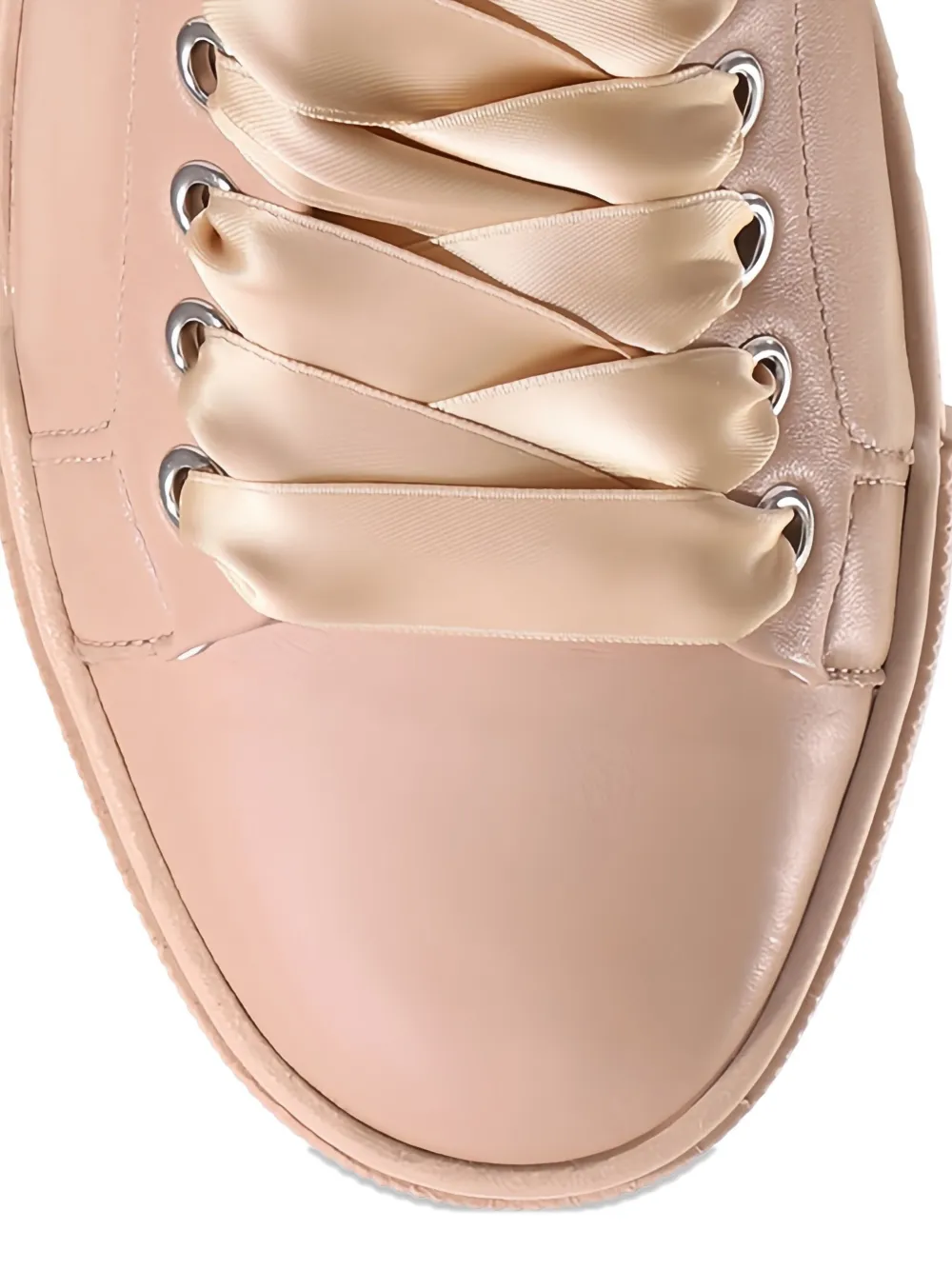 Hogl Blade metallic-heel platform sneakers Pink