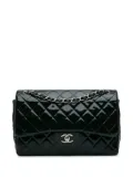 CHANEL Pre-Owned 2013-2014 Jumbo Classic Patent Double Flap shoulder bag - Blue