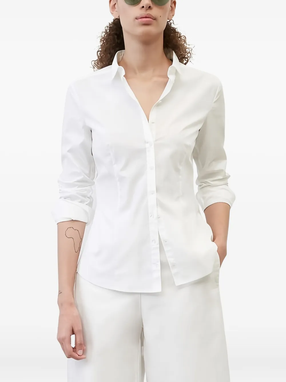 Marc O'Polo Button-up blouse - Wit