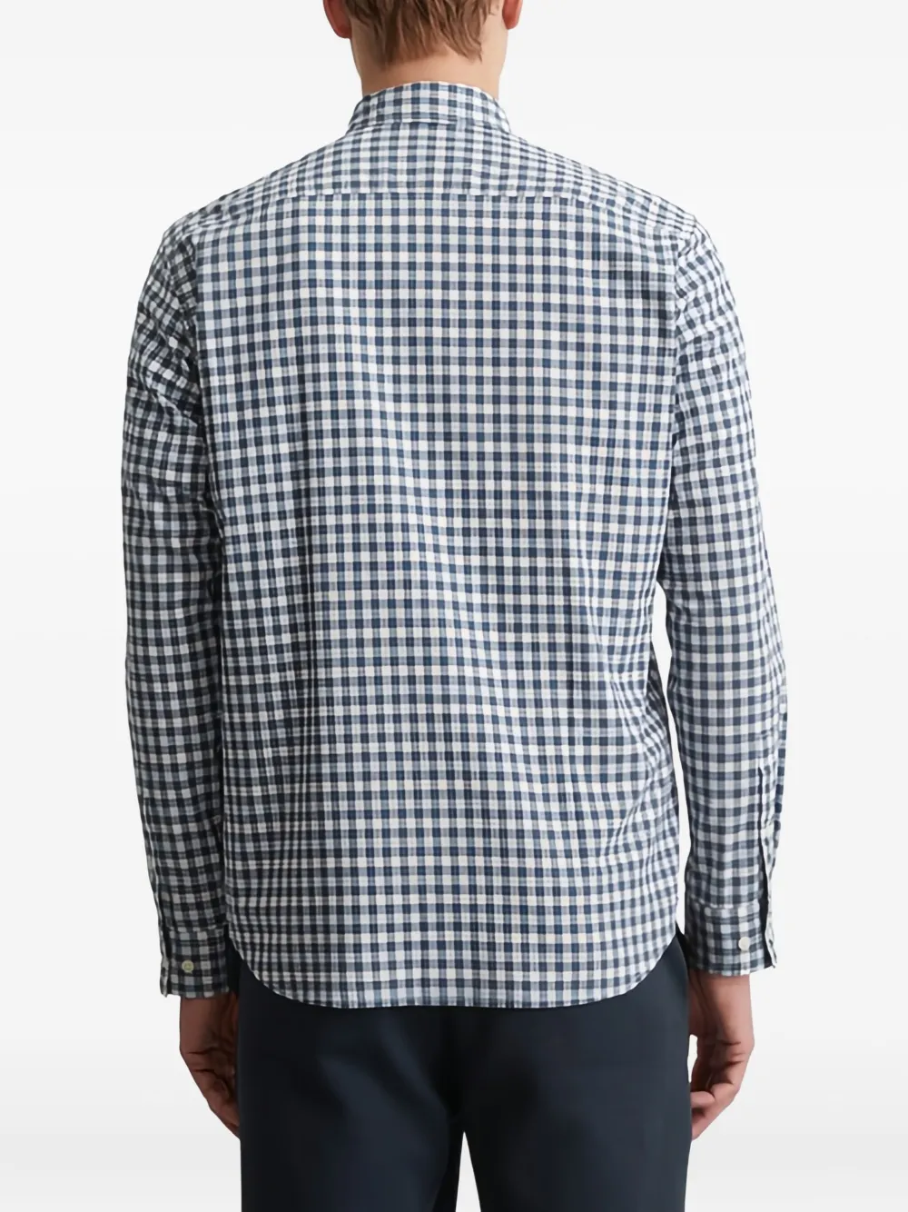 Marc O'polo Check-pattern Button-up Shirt - Blue 