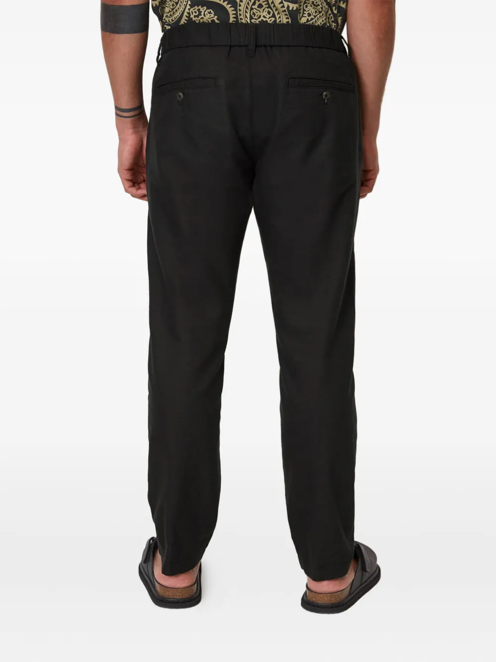 Marc O'Polo Broek met textuur Zwart