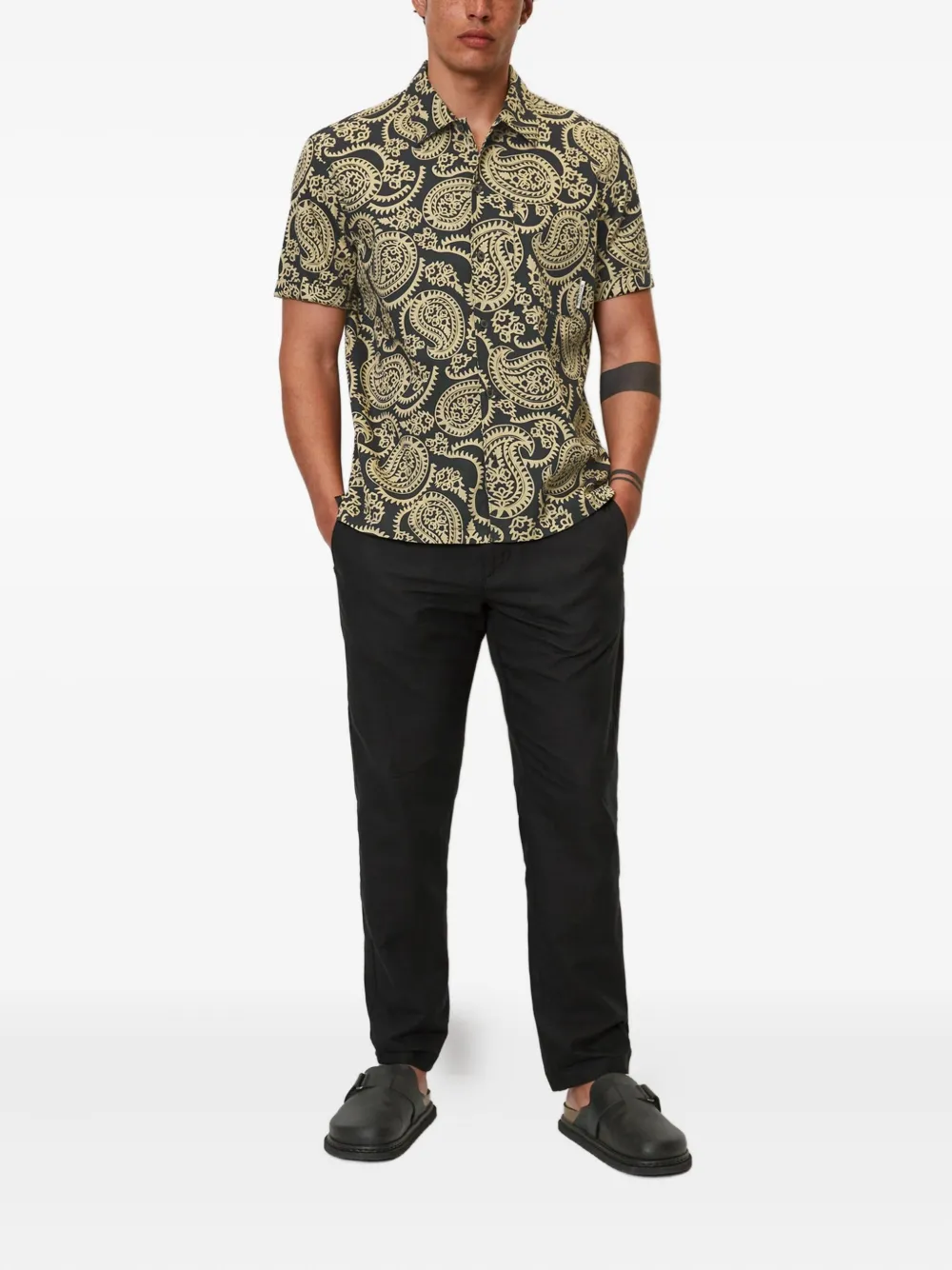 Marc O'Polo slub-texture trousers | Regular-Fit & Straight Leg Pants | Image 2