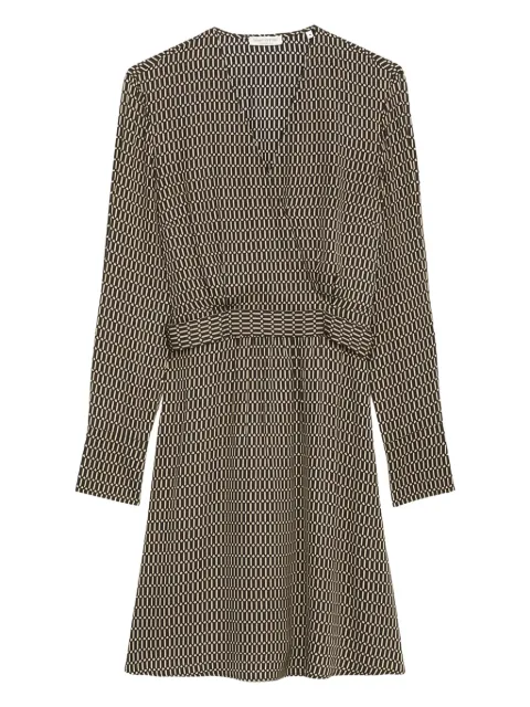 Marc O'Polo geometric-pattern wrap dress