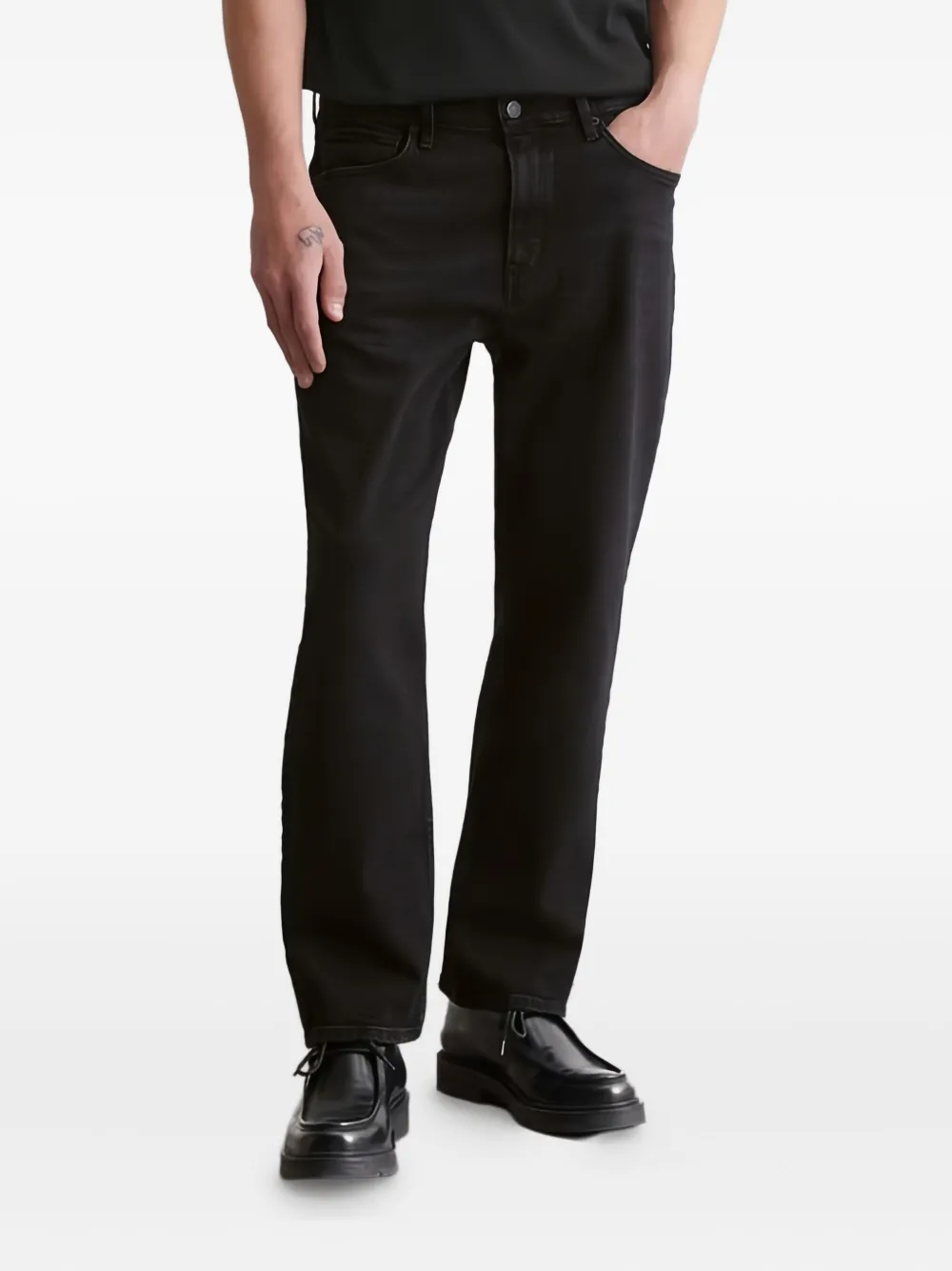 Marc O'Polo Jeans met logopatch - Zwart