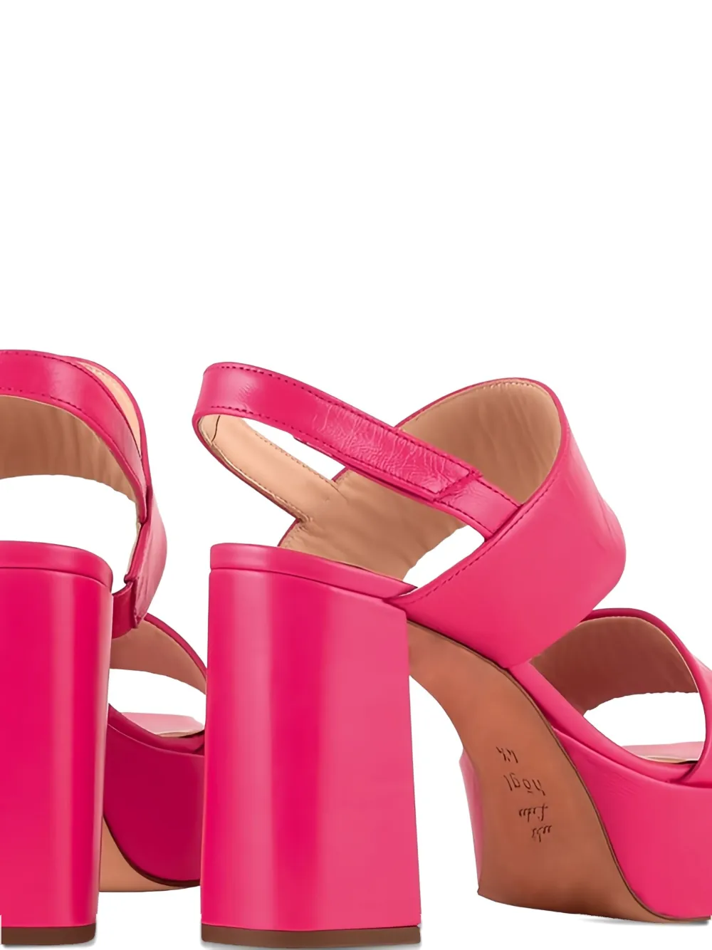 Hogl Cindy block-heel platform sandals Pink