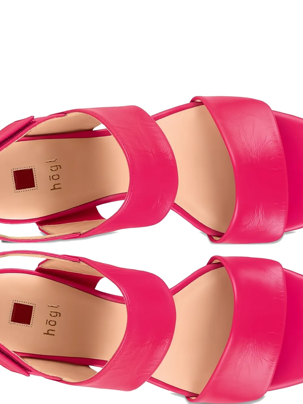 Hogl Cindy block-heel platform sandals Pink