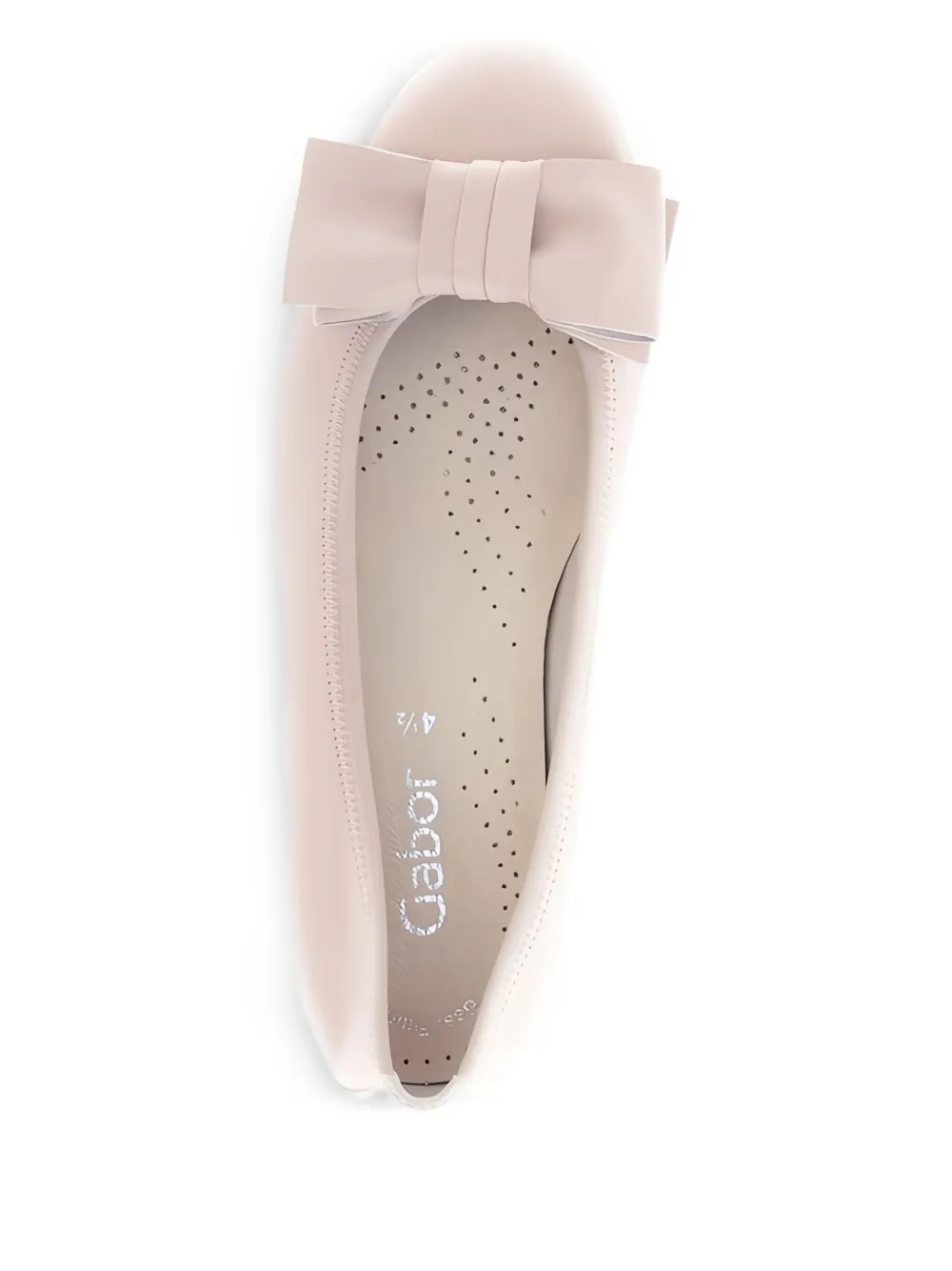  Gabor Bow-detail Ballet Flats - Pink 