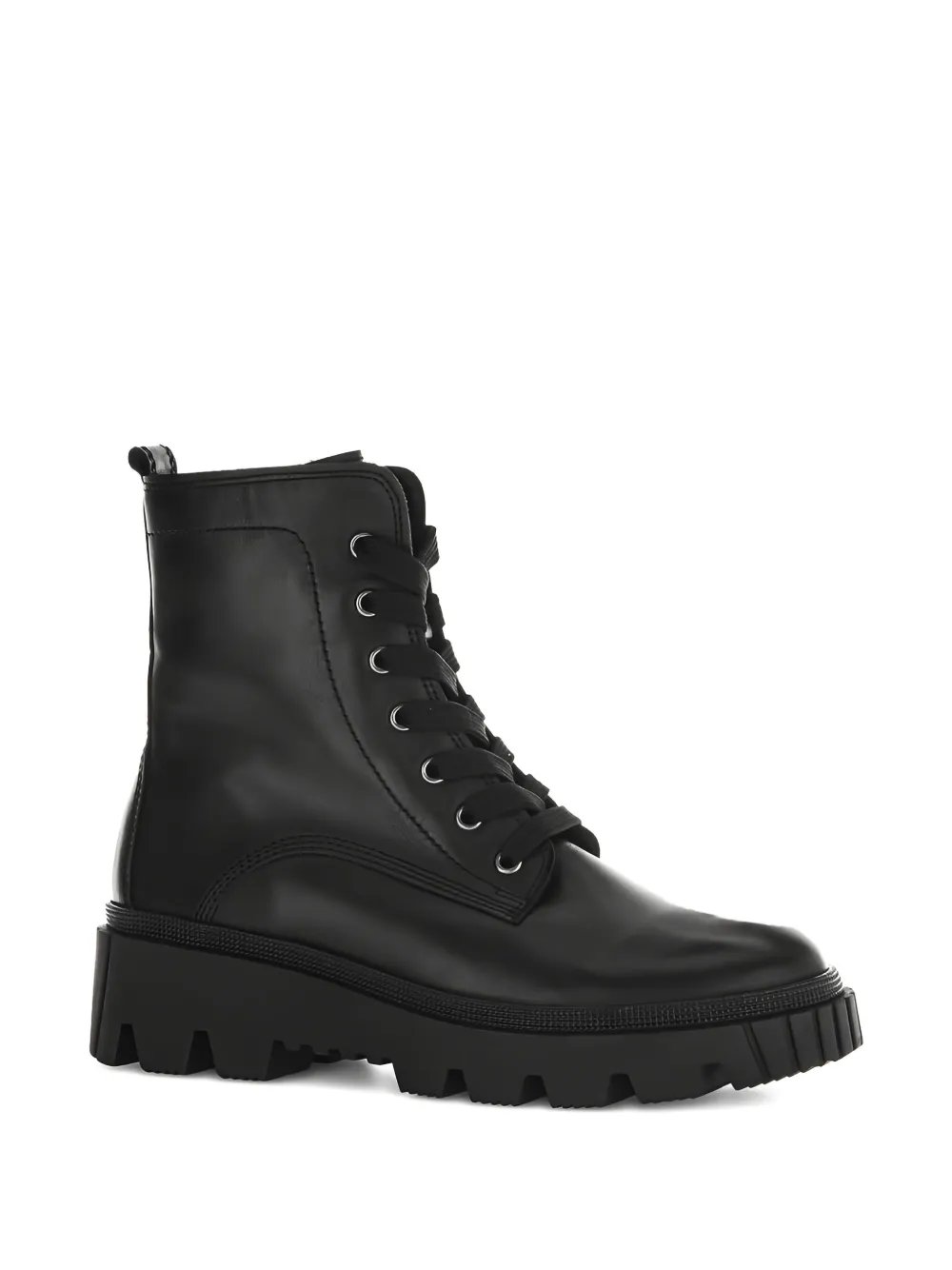  Gabor Lace-up Combat Boots - Black 