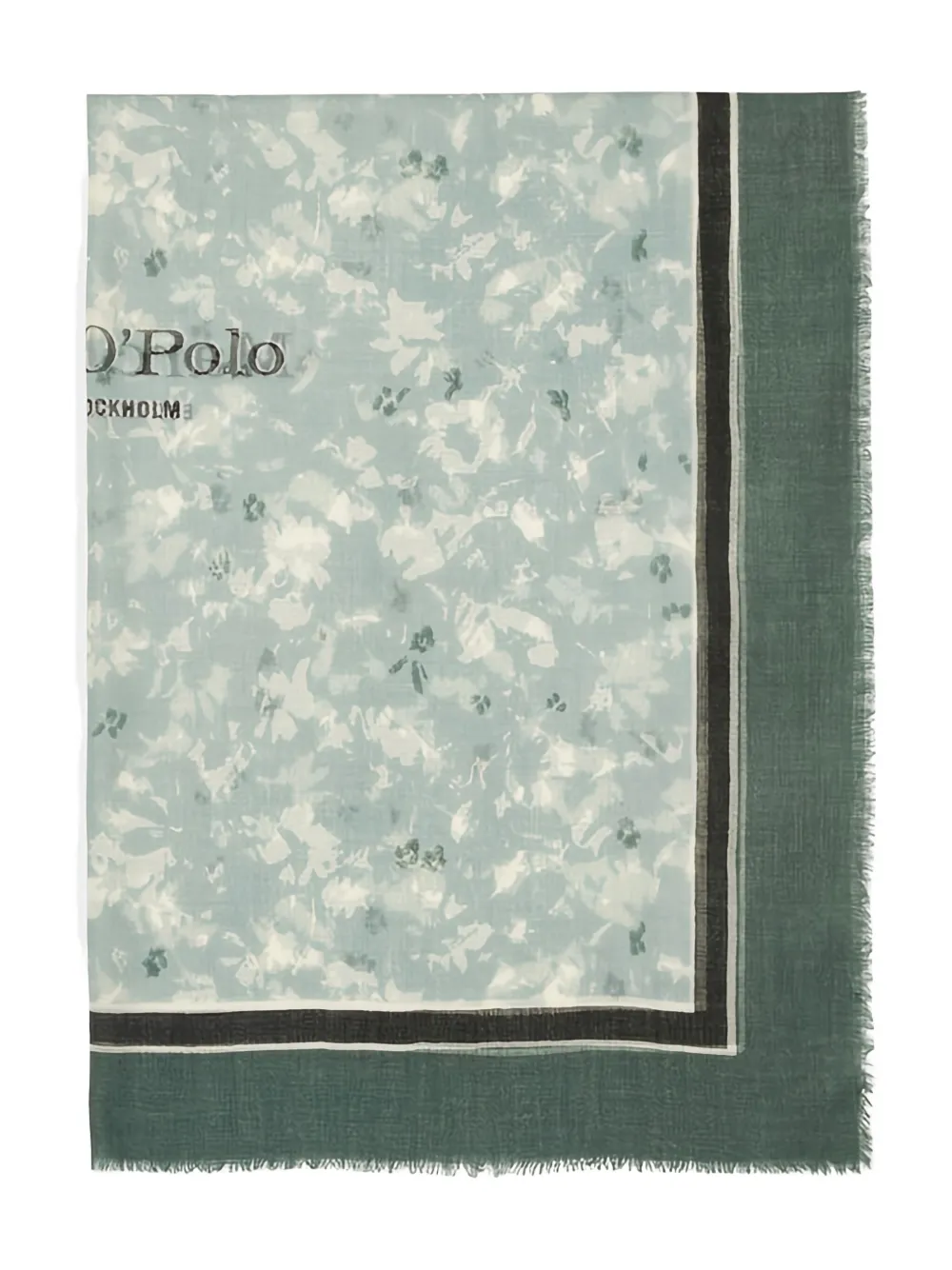 Marc O'Polo floral-print square scarf | Green | Image 1