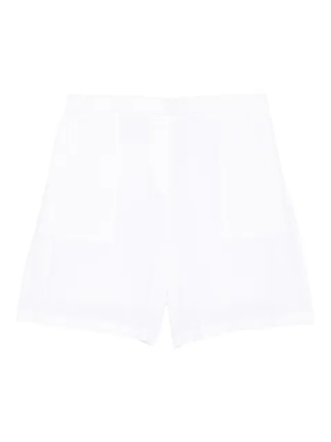 Marc O'Polo flat-front linen shorts