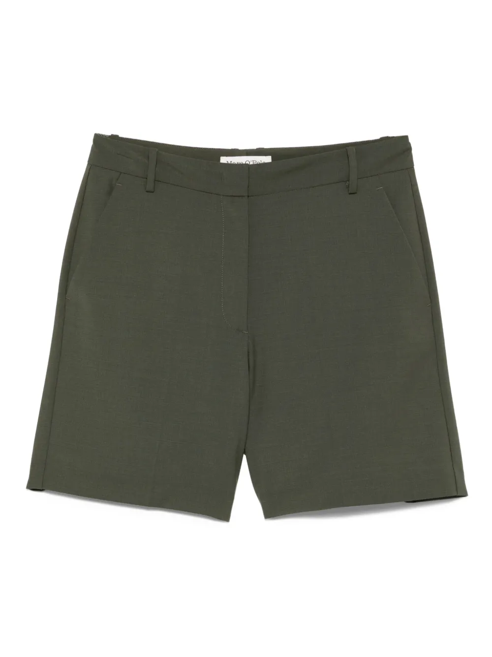 Marc O'Polo mélange-effect shorts - グリーン Marc O'Polo mélange-effect shorts - グリーン