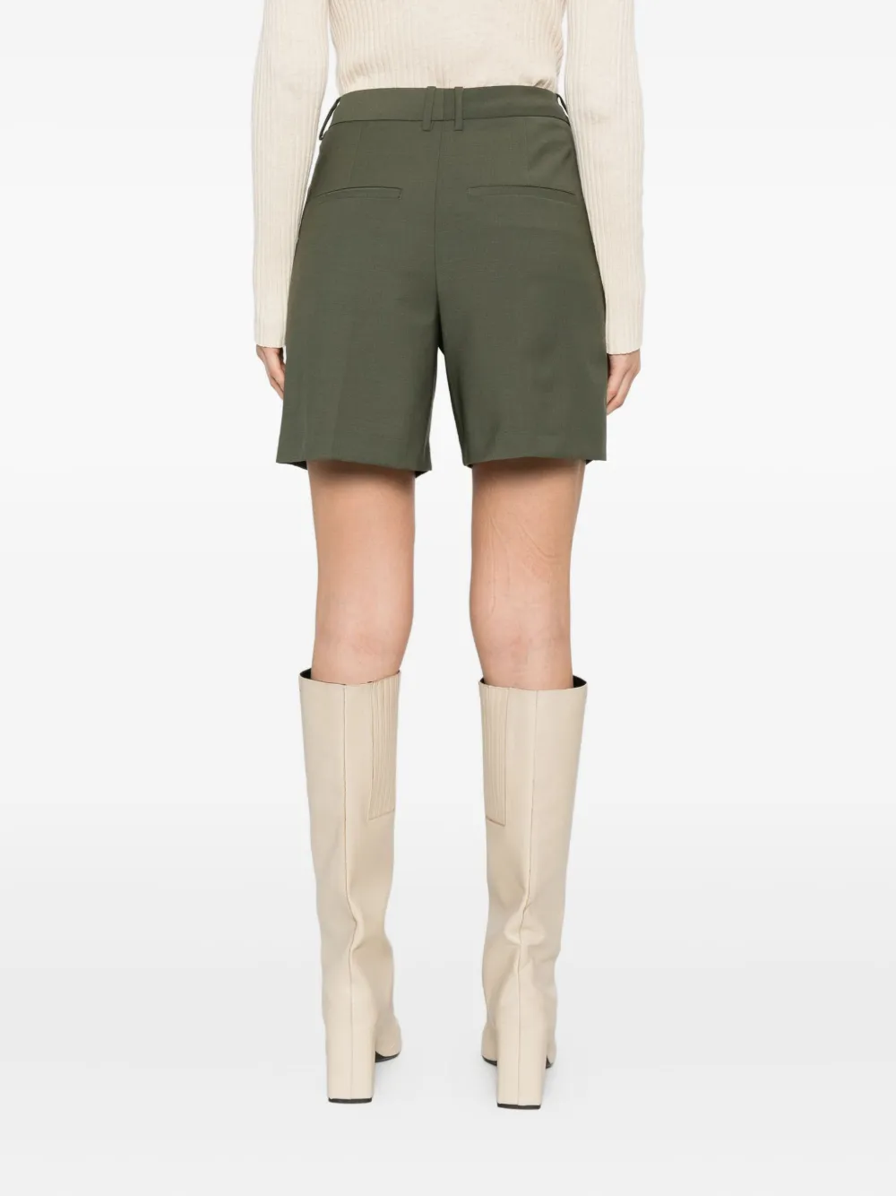 Marc O'Polo mélange-effect shorts Groen