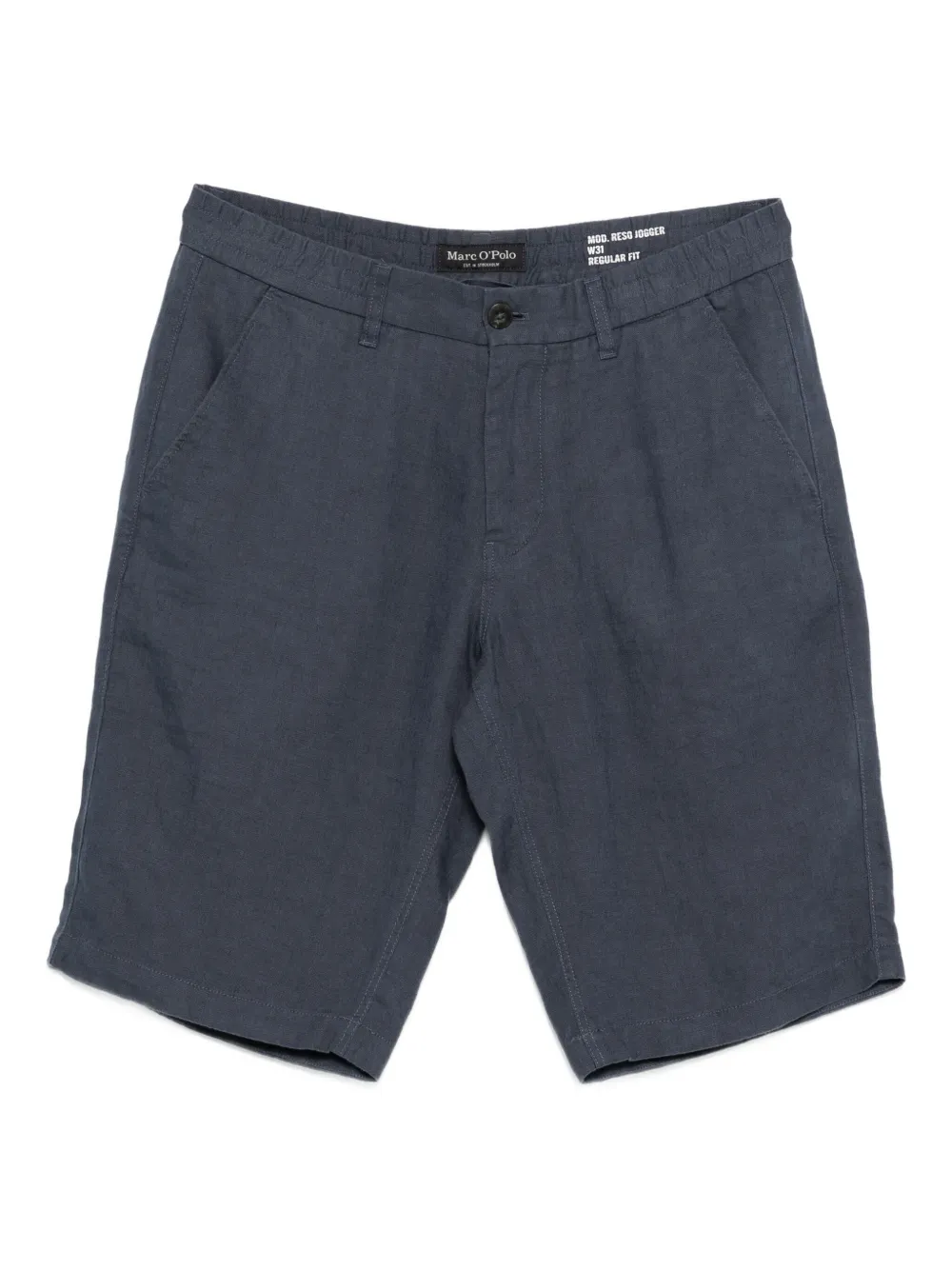 Marc O'Polo linen shorts Blauw