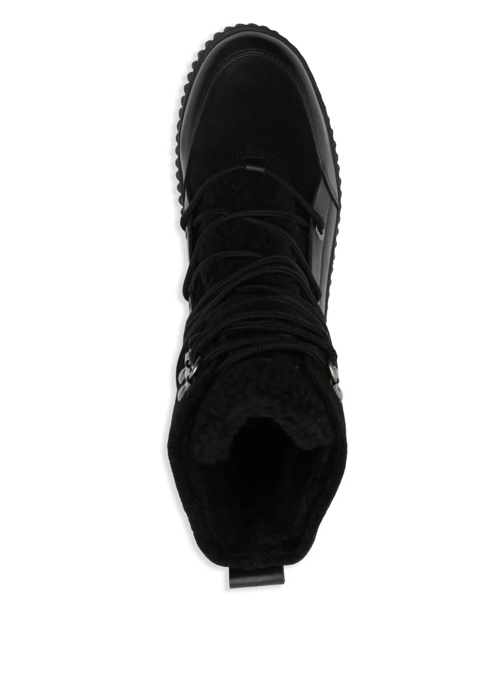 Marc O'Polo leather combat ankle boots Black